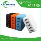 High Quality Desktop Type 5 Ports 5V 8A EU Plug Travel USB Charger With FCC UL CE Certification thumbnail-2