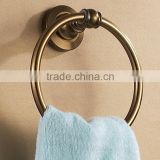 Bathroom Shower Set Refined Copper Golden Finish Towel Ring rack