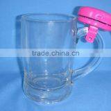 Promotional 330ml Customize With Logo Transparent Beer Glass Mug thumbnail-3