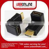 HDMI Female to HDMI Male Adaptor,right Angle Type thumbnail-1