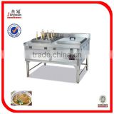 Stainless Steel Gas Pasta Cooker with gas tank