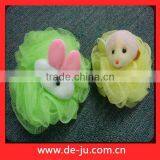 Light Green Flower Petaling Bath Sponge Loofah thumbnail-6