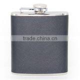 Hip Flask Leather Wrapped Flagon With High Quality Stainless Steel thumbnail-2