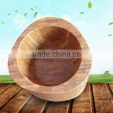 Natural Bamboo Wooden Food Processing Grinding Tank Hammer, Bamboo Wooden Garlic Bowl Easy To Use thumbnail-5