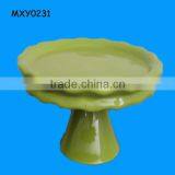 Decorative Green Wholesale Porcelain Cake Stand thumbnail-1