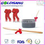 Silicone Pot Clip Spoon Rest Pan Spatula Holder Spoon Helper thumbnail-1