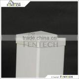 4" x 4" White External Flat Plastic Fence Post Caps thumbnail-1