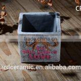 Popular Envoirmental Cement Decorative Plant Pots Indoor thumbnail-2