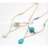 Fashion Turquoise Bar Necklace Gemstone Necklace thumbnail-4