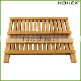 High Quality Kitchen 2 Tier Bamboo Dish Rack Dish Drying Rack Can Folding/Homex_Factory