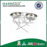 Adjustable Pet Feeder,dog Bowl /dog Food Rackwith Stainless Bowl / Food Stand/ Ironl Rack thumbnail-1