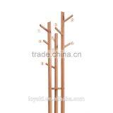 Solid Beech Wood Coat Rack Hall Tree Hat Purse Display Stand thumbnail-5