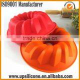 BPA Free Food Grade Silicone Fluted Mold Bunt Pan- Silicone Cake Mould Toast Microwave Oven Bakeware Mold Bundt Cake Pan Bread thumbnail-1