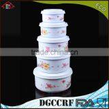 NBRSC 5pcs Plastic Food Storage Box Stackable Food Container Set Nested Packing thumbnail-1
