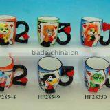 Cartoon Ceramic Cup With Animal Designs SN0321 thumbnail-1