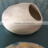 Gray Felted Wool Cat Cocoons thumbnail-2