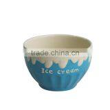 4.7" Colorful Ceramic Personalized Ice Cream Bowls thumbnail-1