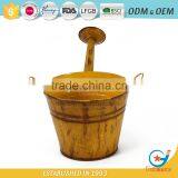 10 Inch Garden Unique Powder Coated Coloured Metal Plant Colored Flower Pots Coloured Plant Pots Metal thumbnail-2