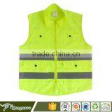 High Visibility Fluorescent Yellow Polyester Tank Top