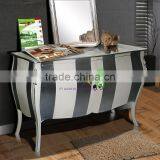 Buffet Comoda Louis XIV Stripe Mahogany Wood Furniture thumbnail-1