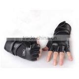 Wrist Wrap Strap Weight Lifting Gym Gloves Leather Strength Men Women thumbnail-2