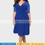 Elegant Plus Size Sexy Cocktail Party Knee Length Fashionable Dress Designs for Fat Women Wear Xxx Large Dress thumbnail-4