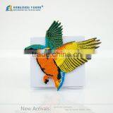 Fashional Logo in Garment Backside Bird Embroidery Label thumbnail-2