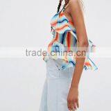 Tiered Cami In Rainbow Stripe Tank Tops thumbnail-3