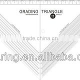 kearing brand,pattern drafting patchwork craft ruler,good acrylic sewing triangle grading set square for patchwork #T046