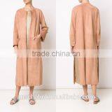 Hot Sale High Quality Women Long Suede Coats Wholesale thumbnail-5