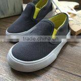 Grey Color Little Kids Casual Shoes Export Surplus Boys Canvas Slip-on Shoe Excess Stock thumbnail-2