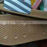 Mens PU Rainbow Stripe Slipper Comfortable Summer Shoes for Man Stock thumbnail-2