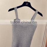 Top Pullover Sexy Skin-friendly Women's Vest 100% Cotton thumbnail-3