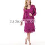 Newest Long Sleeve Knee Length Prom Dresses 2015 thumbnail-1