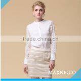 Slap-up Chiffon Branded T-shirt With a Stand Collar thumbnail-2