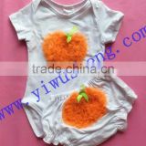 Fantasia Infantil 2Pieces/lot Baby Body 100% Cotton Cute orange Clothes Jumpsuit Carter summer baby Romper