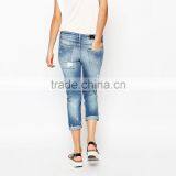 2016 Cheap Ladies Short Tops Jeans Women With Fashion Ripped Style thumbnail-2