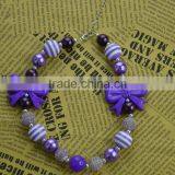 Wholesale Baby Girl's Necklace Handmade Plastic Bead Cheap Plastic Bead Necklace for Children thumbnail-1