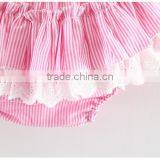 One Year Old Female Baby Dress Children Dresses 2017 Short Sleeve Princess Dress Vest Skirt Match Ruffled Bloomer thumbnail-6