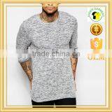Tight Fitted Spandex Long Sleeve t Shirts, Gym Slim Fit Tri Blend T-shirt With Custom Embroidery Logo thumbnail-2