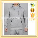 Men's Heather Gray Sweatshirts High Quality Hoodies Gym Tracksuit thumbnail-1