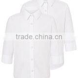 Customize Own Logo Cotton Kids School Uniform White Shirts thumbnail-1