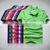knit polo collar t shirt colorful polo shirt