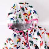 S60598B Woodpecker Printed Hooded Jacket Baby Girls Outwear thumbnail-4