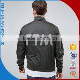 Men's Casual Black Jacket Collar Young Men Coat Slim Long Sleeved Men Sport Coat With Printing thumbnail-4