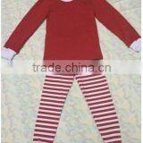 Boutique Girls Outfits Baby Girl Red Stripe Pants Pjs Wholesale Clothing thumbnail-1