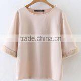 Runwaylover EY2379B New Style 2017 Ladies Elegant Pure Color Pullover Hoodie thumbnail-5