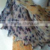 Unique Hand Knit Scarf - Knit Scarf - Hand Knit - Spring Scarf - Modern Scarf - Asymmetric Scarf thumbnail-3