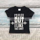 Baby Clothes New Boy Sets Black Weightlifting Top Shirts Raglans i Like This Shirt Boutique Shorts Outfit Cute Summer Clothes thumbnail-2
