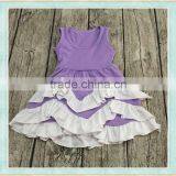 2017wholesale Boutique Baby Clothes Girls Summer Purple Dress thumbnail-1